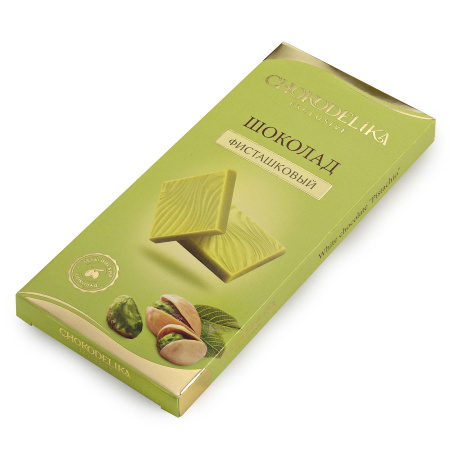 Шоколад белый "Фисташковый", 25г