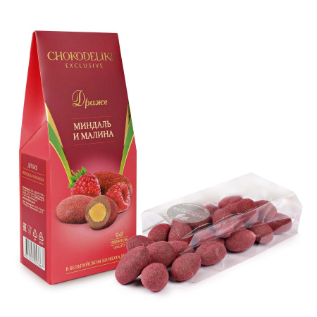 Драже "Миндаль и малина", 100 гр