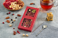 Шоколад молочный «SUGAR FREE пекан, фундук, малина» 80 гр