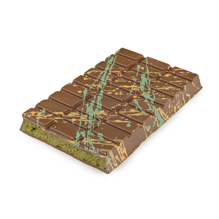 Шоколад молочный "Dubai Pistachio" с начинкой из фисташки, 550 гр