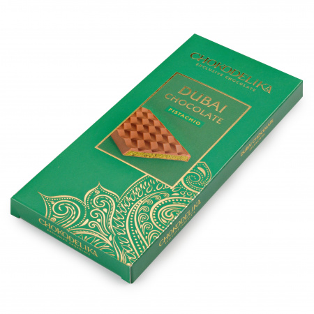 Шоколад молочный "Dubai Pistachio" с начинкой из фисташки, 50 гр
