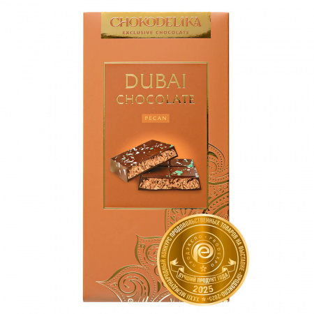 Шоколад темный "Dubai Pecan" с начинкой 180 гр
